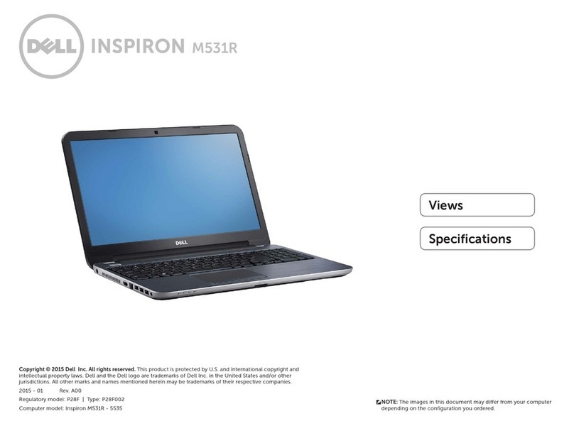 Dell INSPIRION M531R 5535 User manual