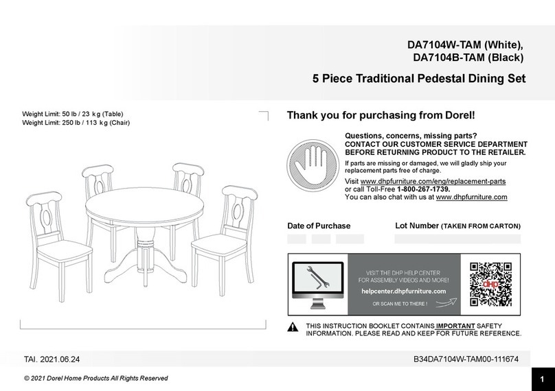 Dorel Home Products DA7104W-TAM manual