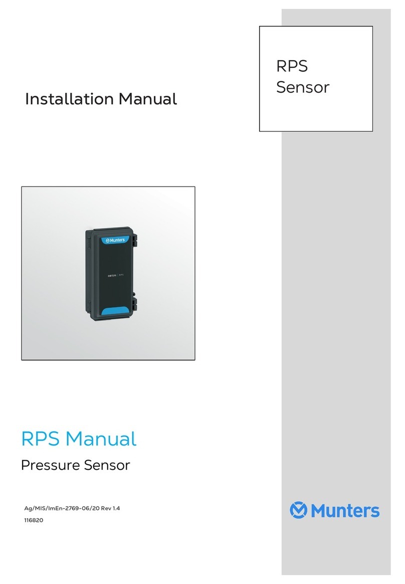 Munters RPS Sensor installation manual