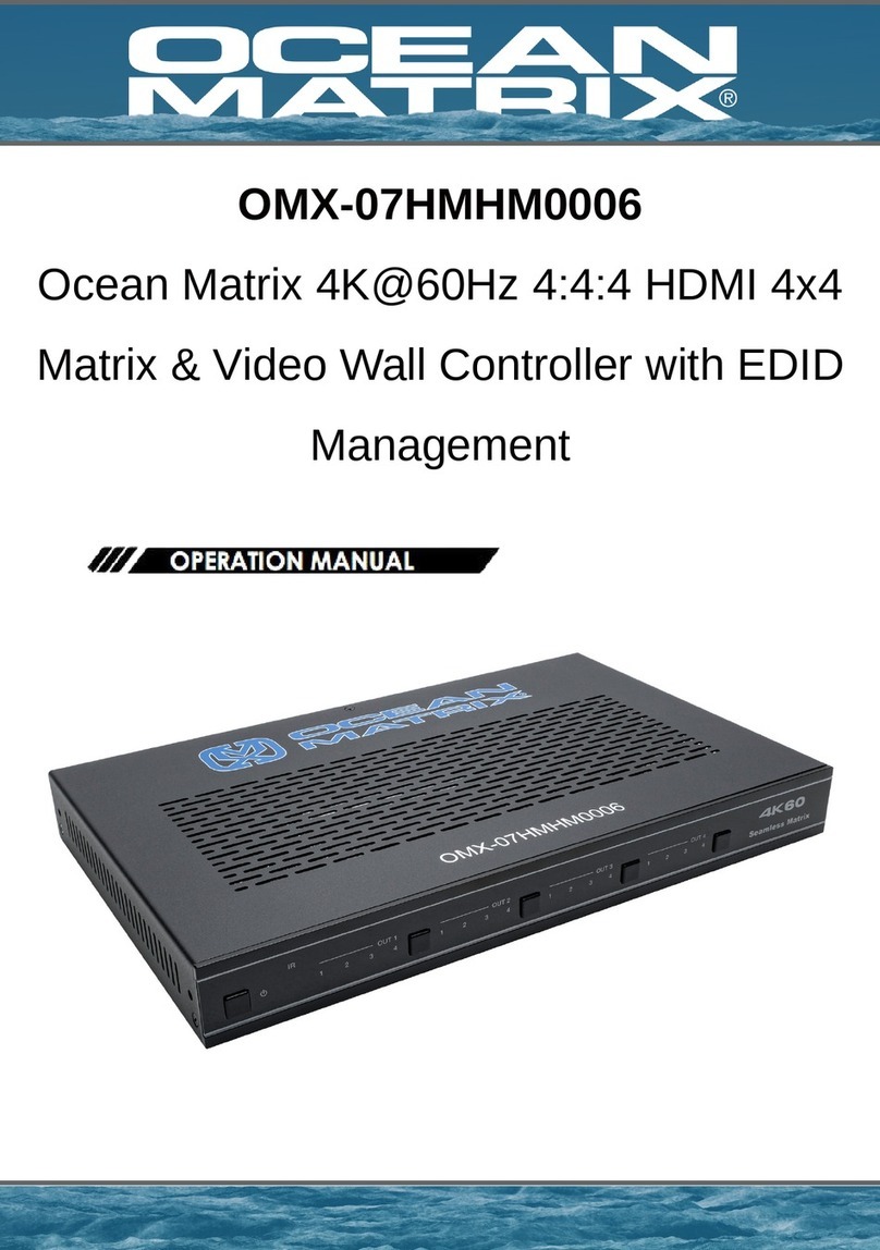 Ocean Matrix OMX-07HMHM0006 Operation manual