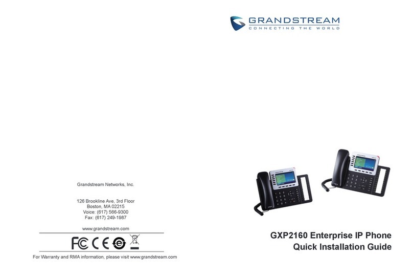Grandstream Networks GXP2160 User manual Grandstream Networks GXP2160 User manual