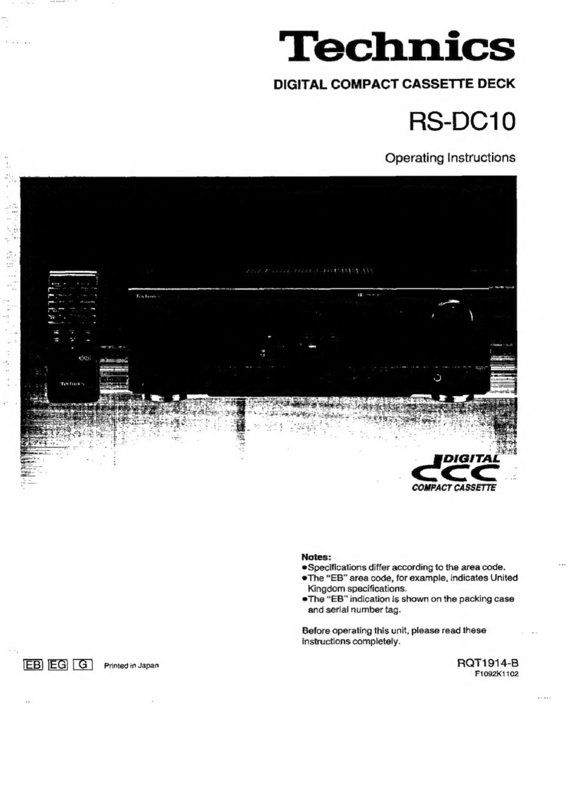 Technics RS-DC10 operating instructions