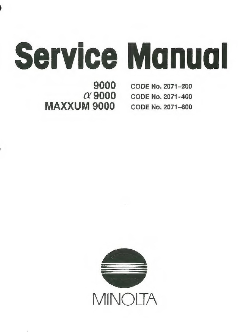 Minolta Maxxum 9000 Service manual
