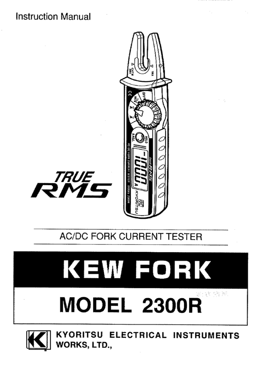 Kyoritsu Electrical Instruments Works, Ltd. KEW FORK 2300R instruction manual