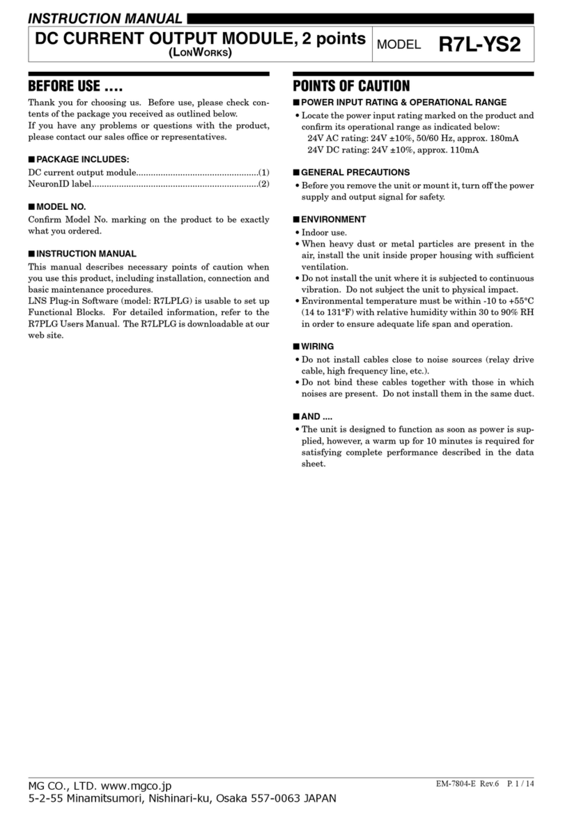 MG R7L-YS2 User manual