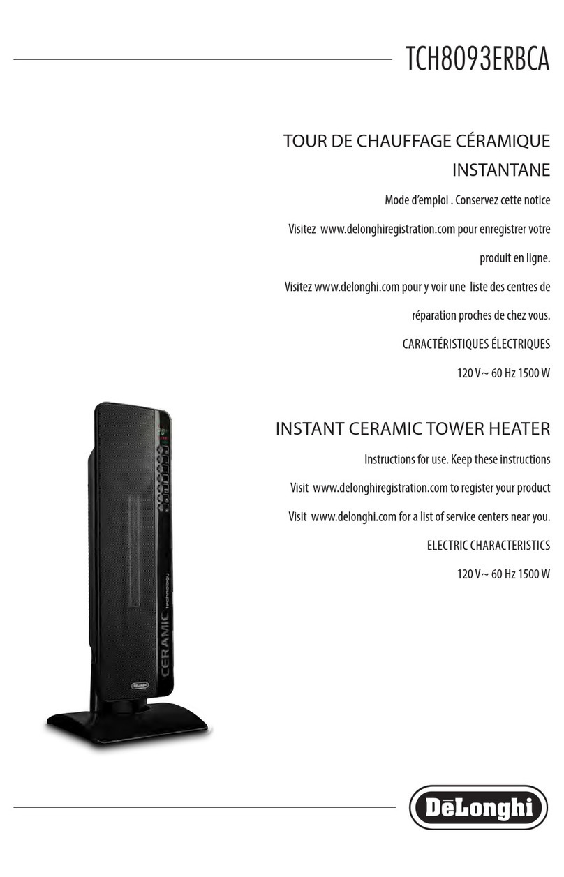 DeLonghi TCH8093ERBCA Instructions for use