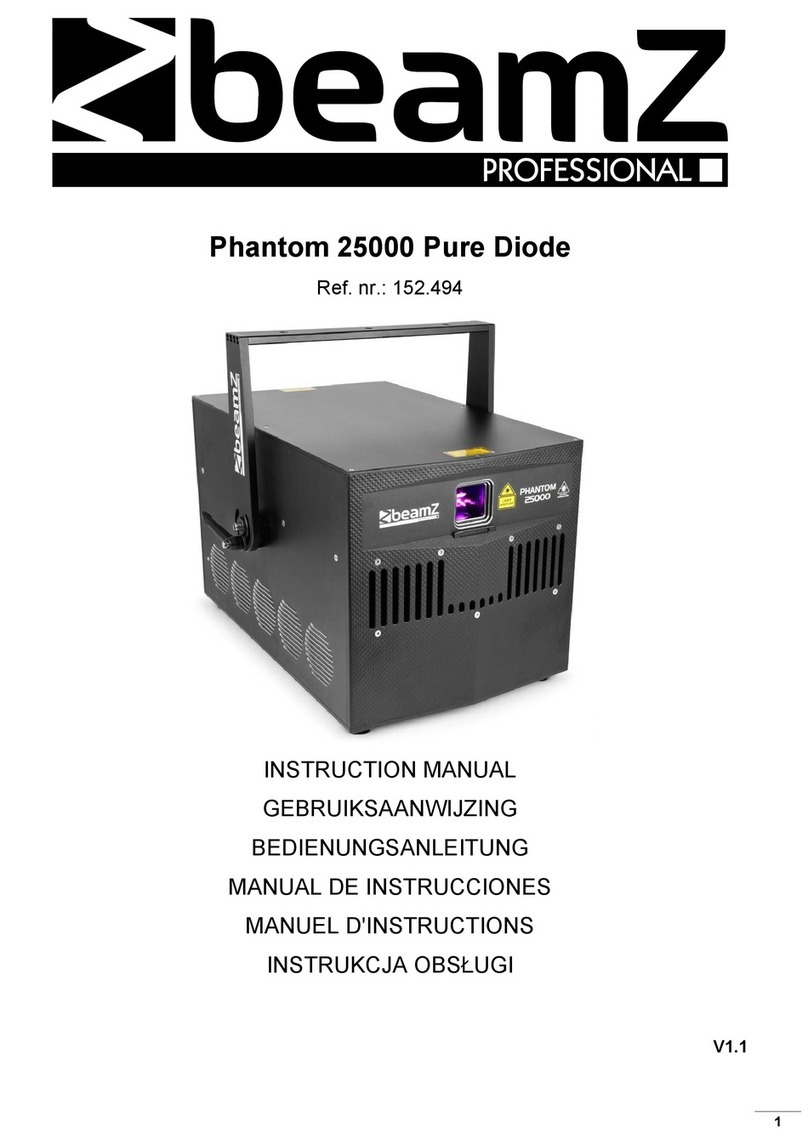 Beamz professional Phantom 25000 Pure Diode instruction manual