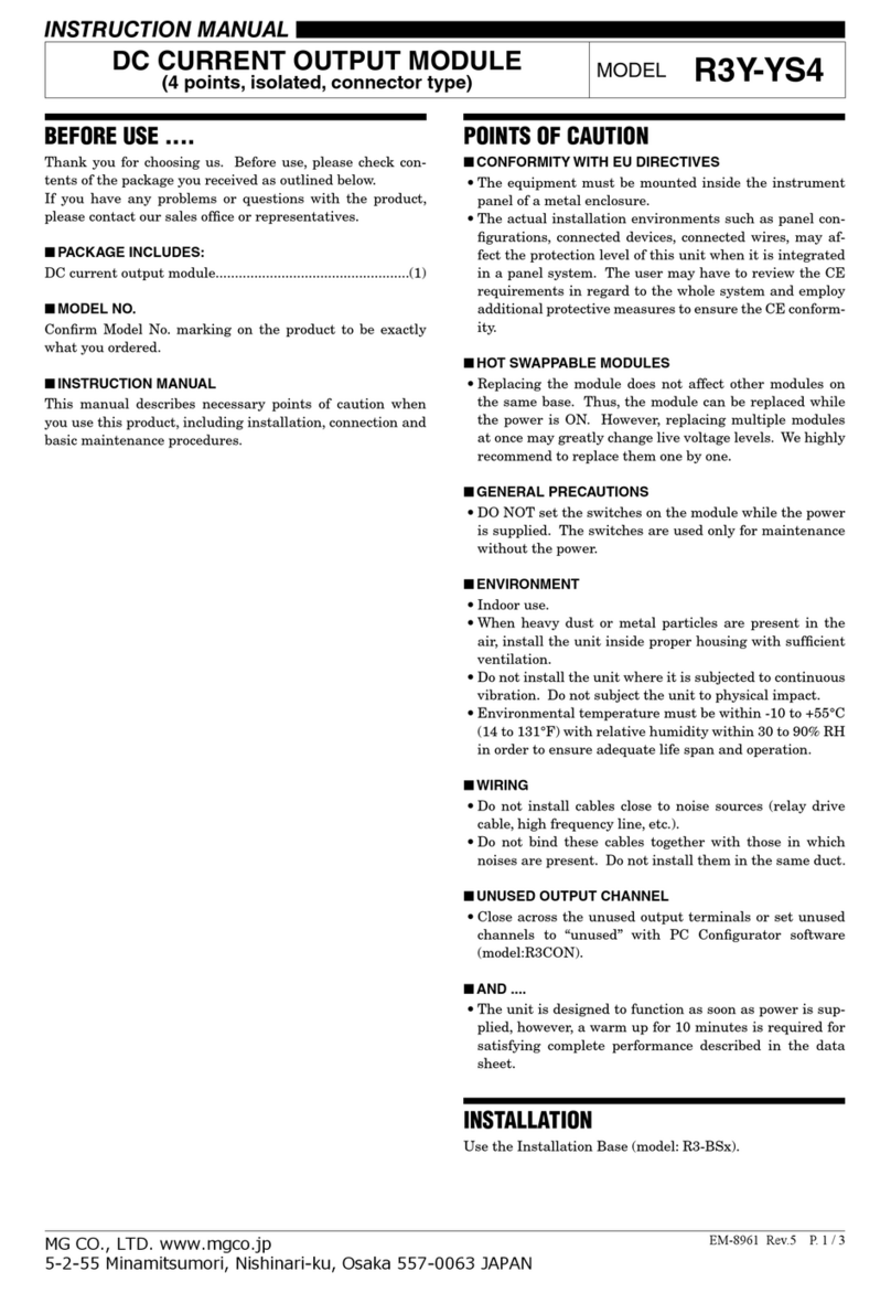 MG R3Y-YS4 User manual