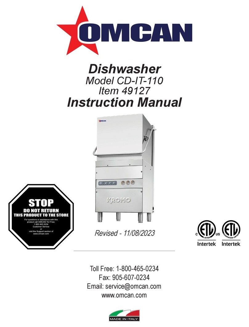 Omcan CD-IT-110 instruction manual