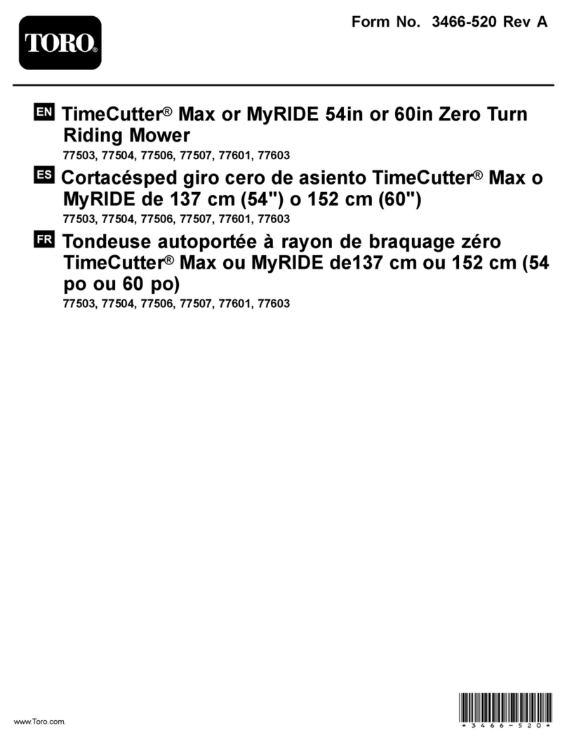 Toro TimeCutter MyRIDE owner's manual