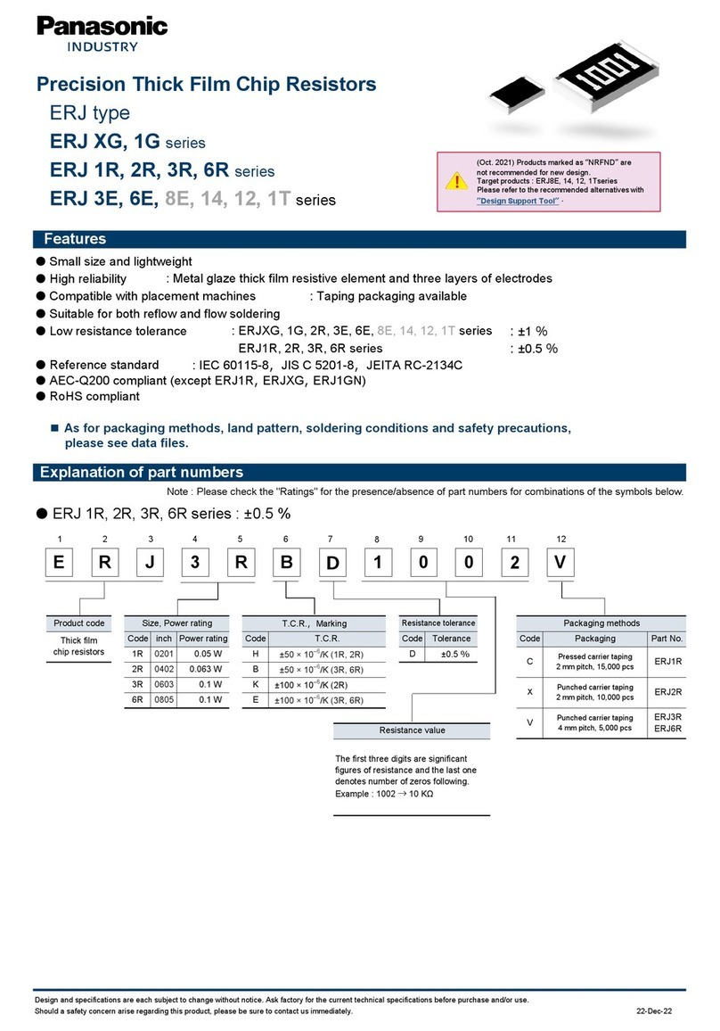 Panasonic ERJ 3R Series manual