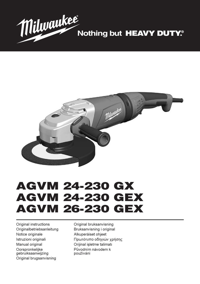 Milwaukee HEAVY DUTY AGVM 26-230 GEX User manual