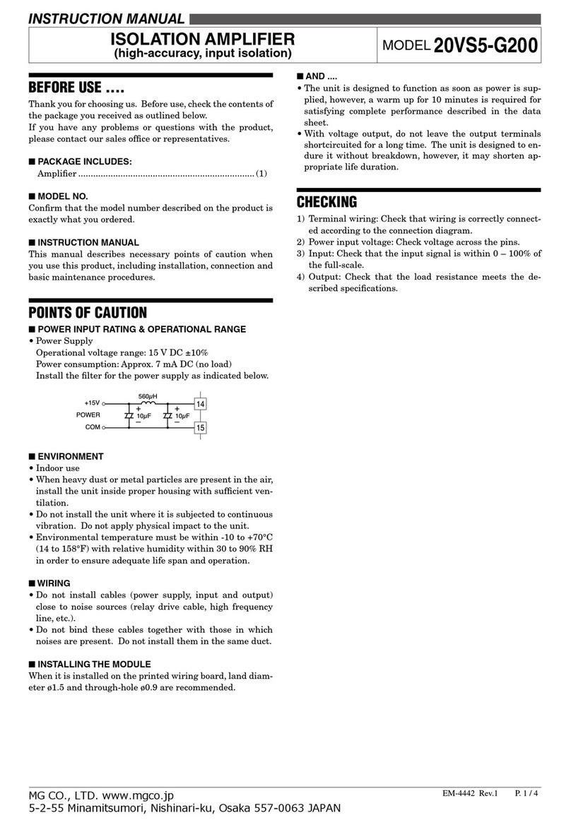 MG 20VS5-G200 instruction manual