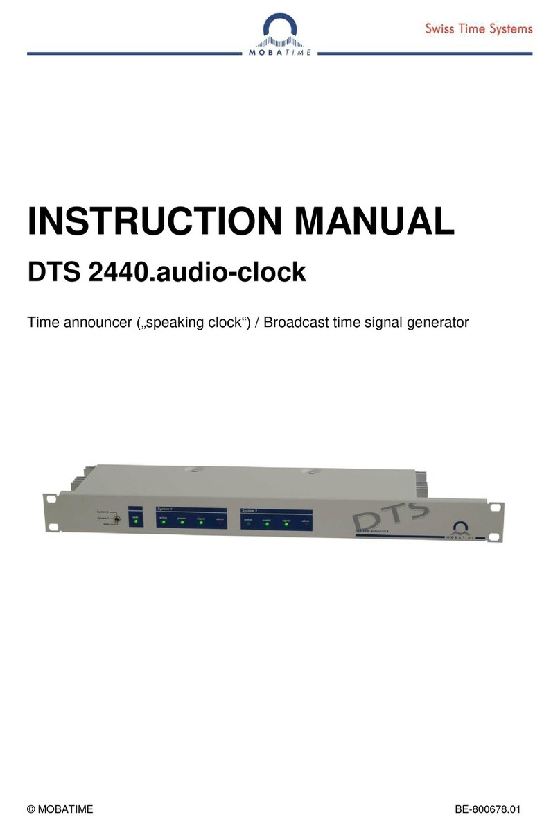 Mobatime DTS 2440.audio-clock instruction manual Mobatime DTS 2440.audio-clock instruction manual