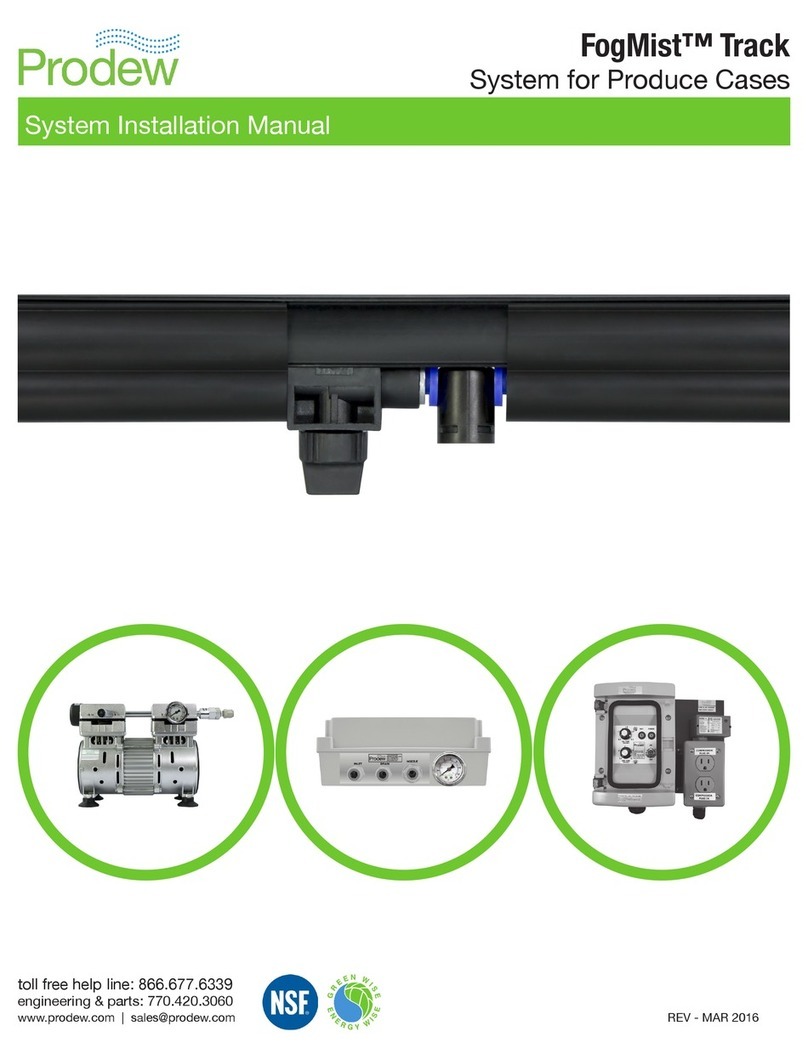 Prodew FogMist Track System installation manual
