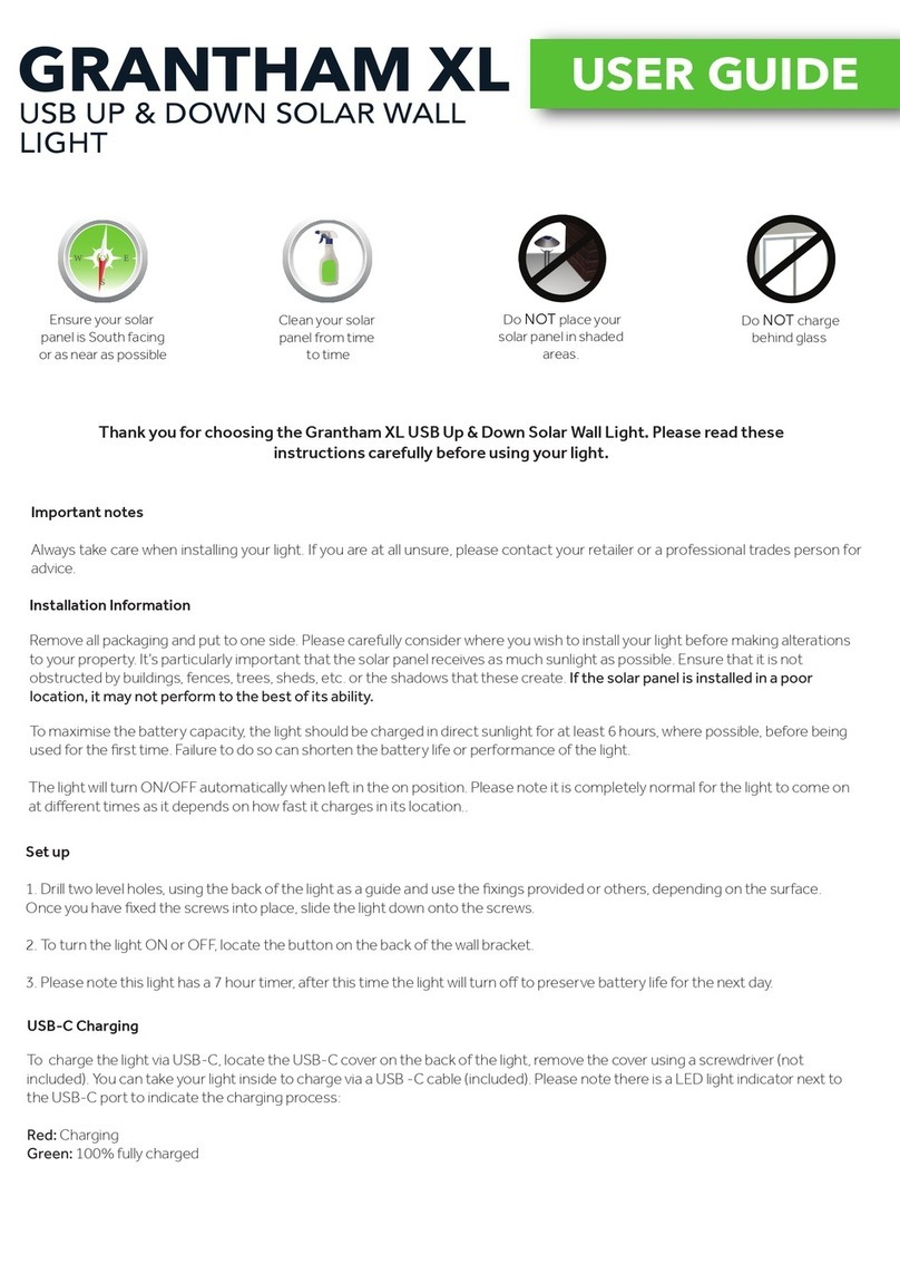 solarcentre GRANTHAM XL User manual