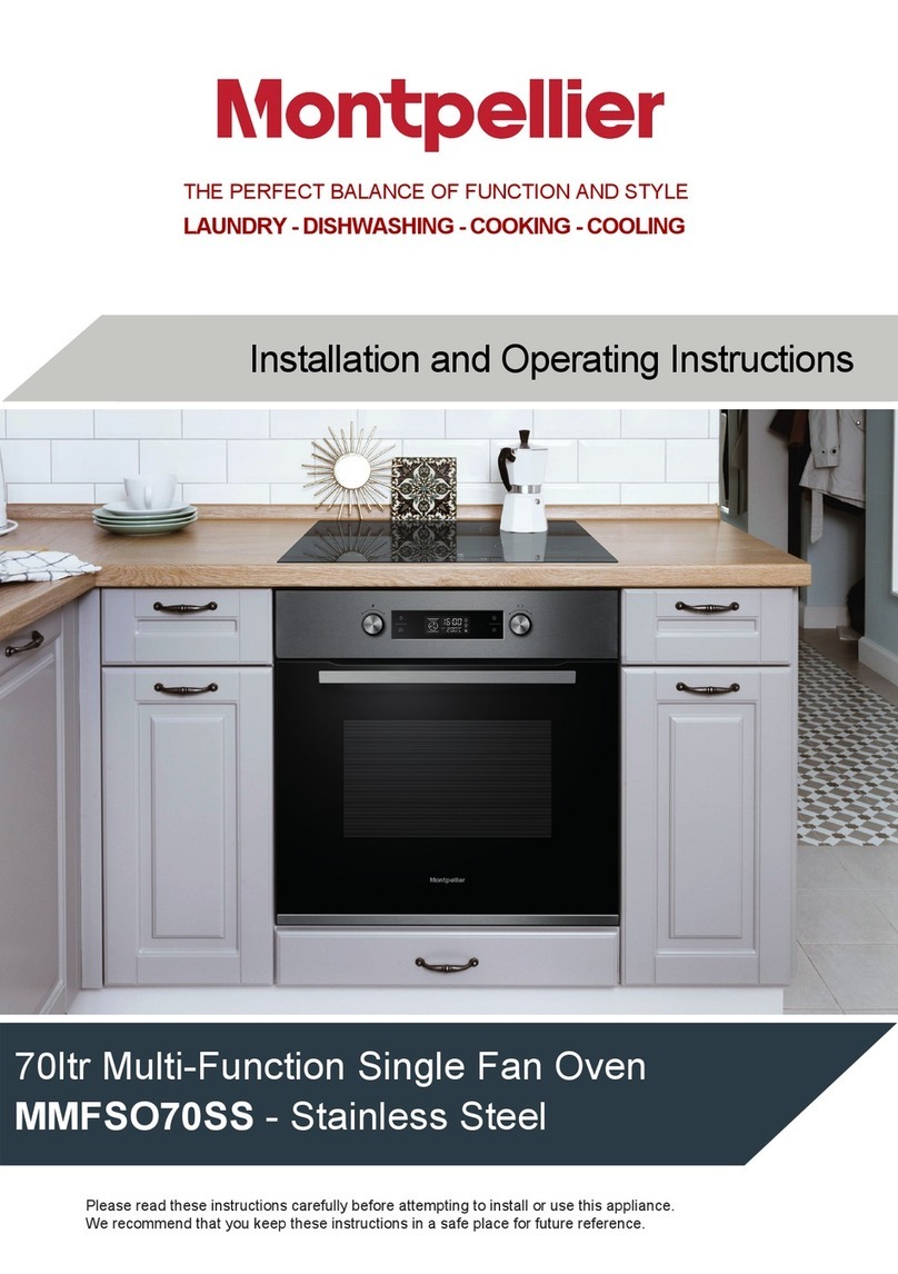montpellier MMFSO70SS Installation and operating instructions