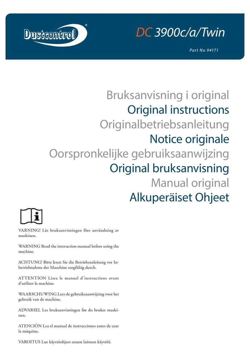 Dustcontrol DC 3900 Twin User manual
