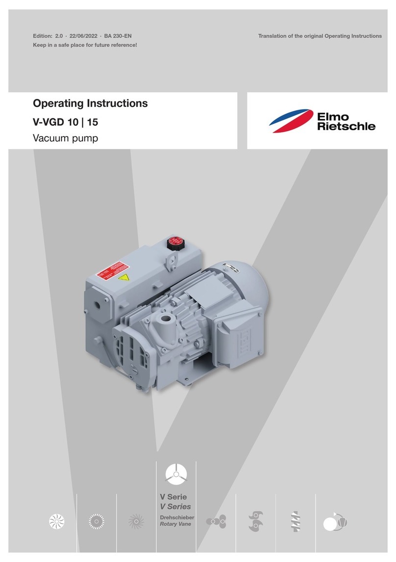 Elmo Rietschle V-VGD 10 User manual