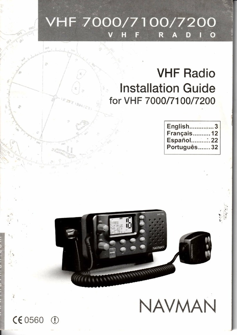 Navman VHF 7000 installation guide