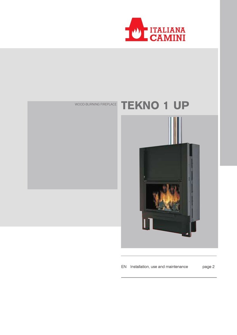 Italiana Camini TEKNO 1 UP Installation - use - maintenance Italiana Camini TEKNO 1 UP Installation - use - maintenance