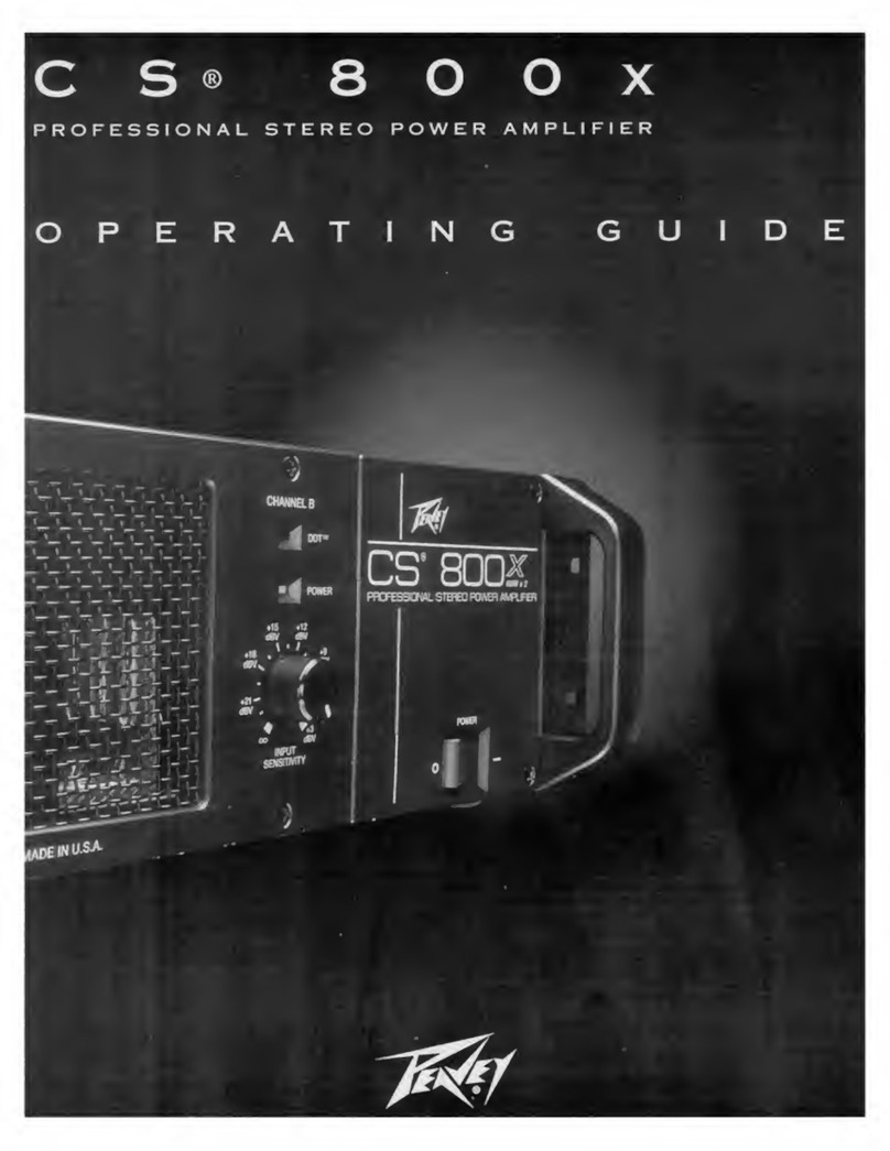 Peavey CS 800X operating guide