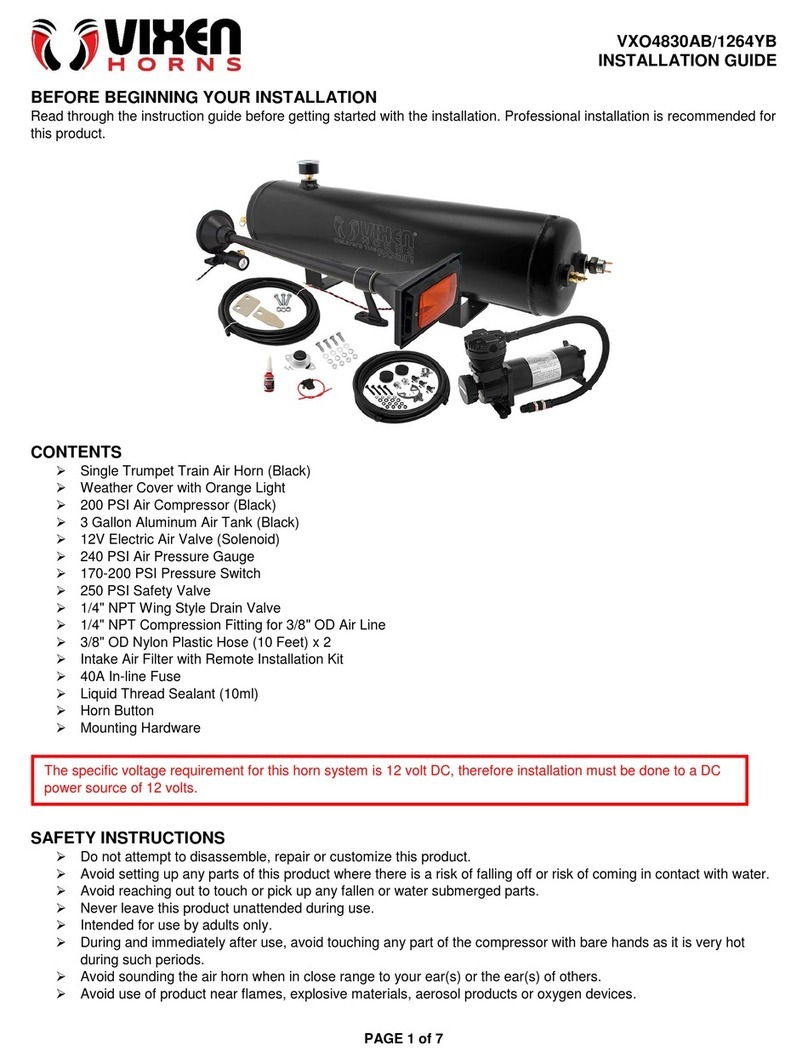 Vixen Horns VXO4830AB/1264YB installation guide