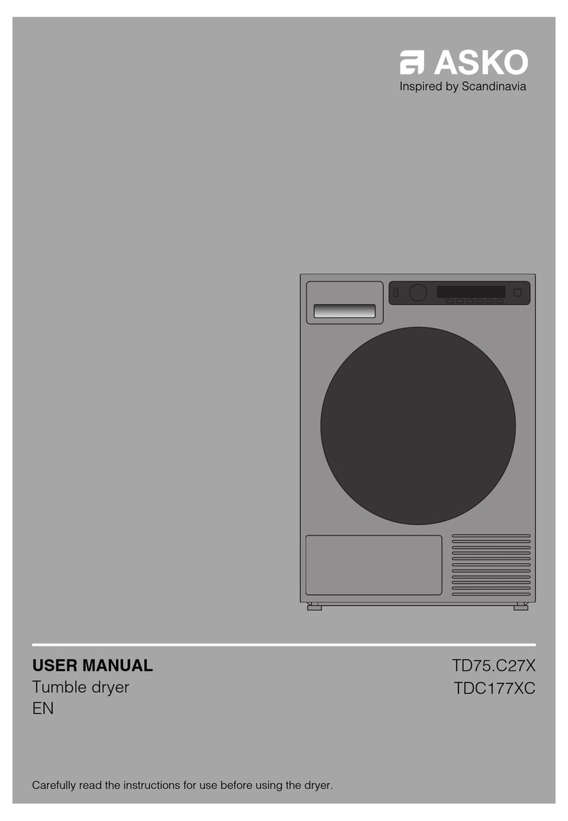 Asko TD75.C27X user manual
