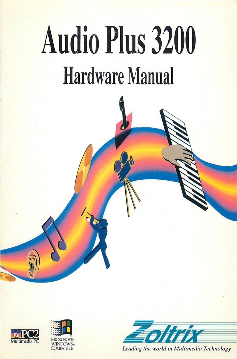 Zoltrix Audio Plus 3200 Hardware manual
