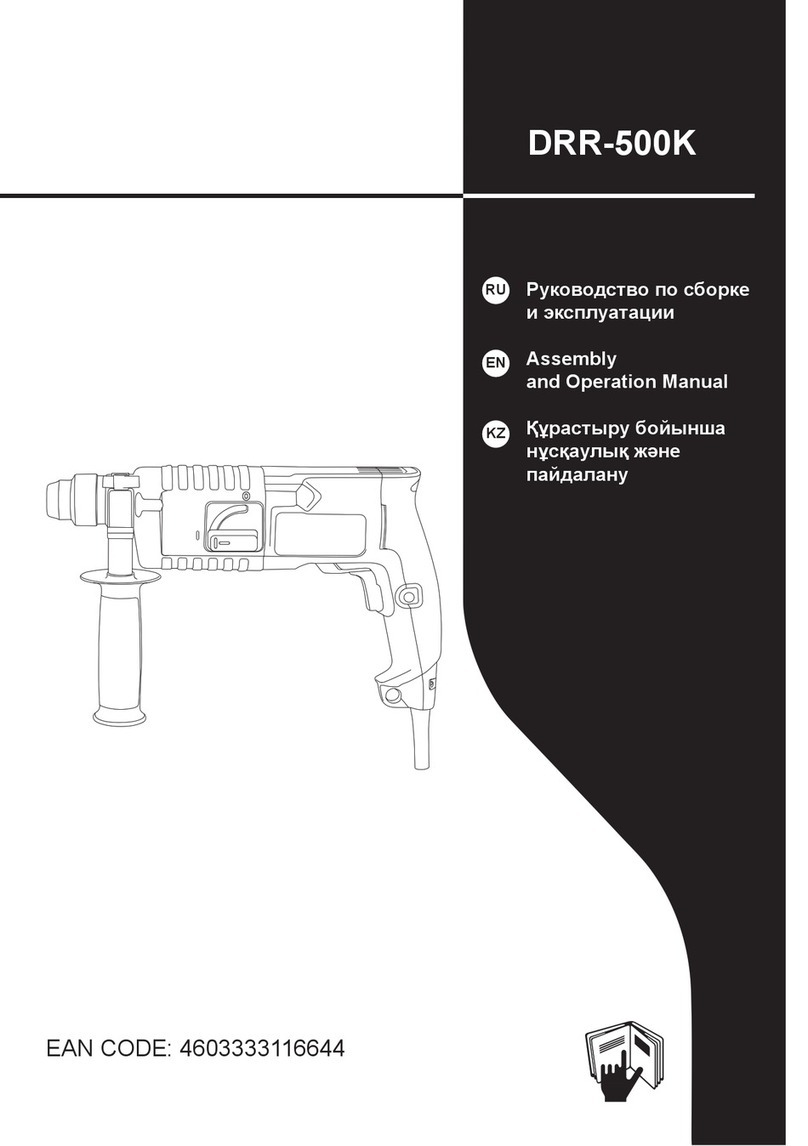 Leroy Merlin DRR-500K Installation and operating instructions