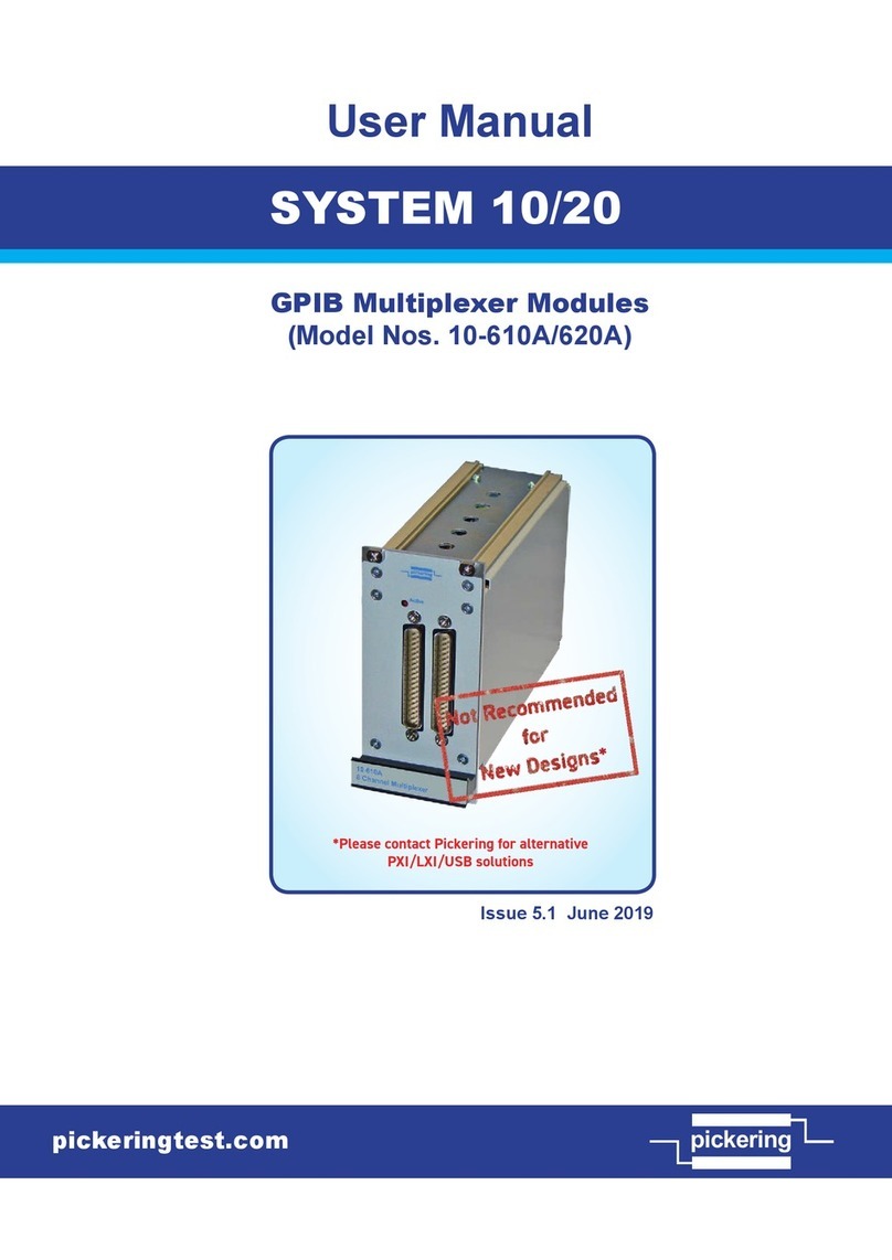 Pickering SYSTEM 10 user manual