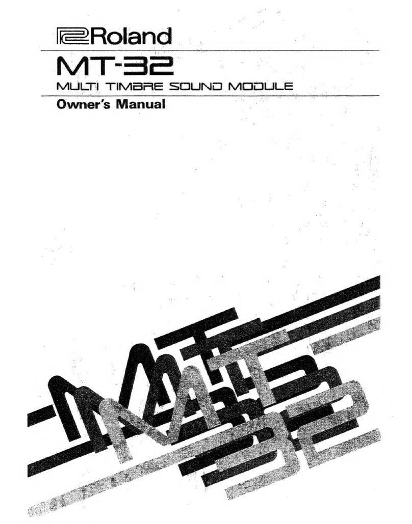 Roland MT-32 User manual