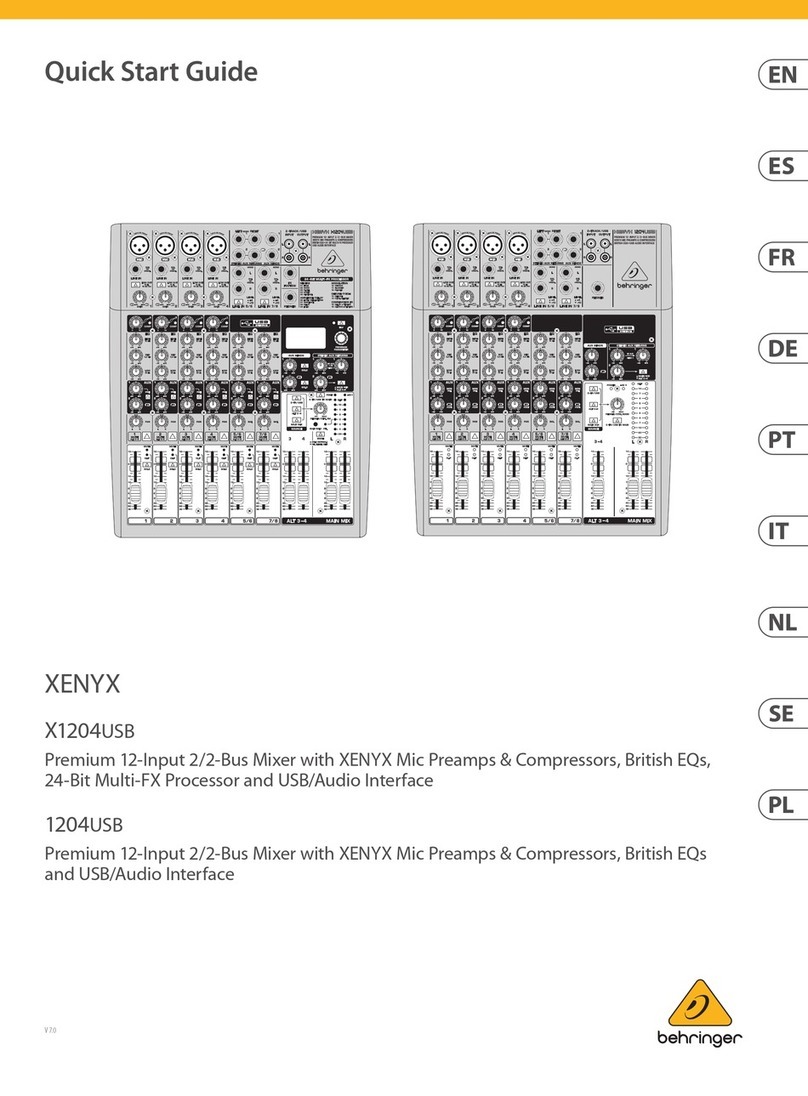 Behringer XENYX X1204USB User manual