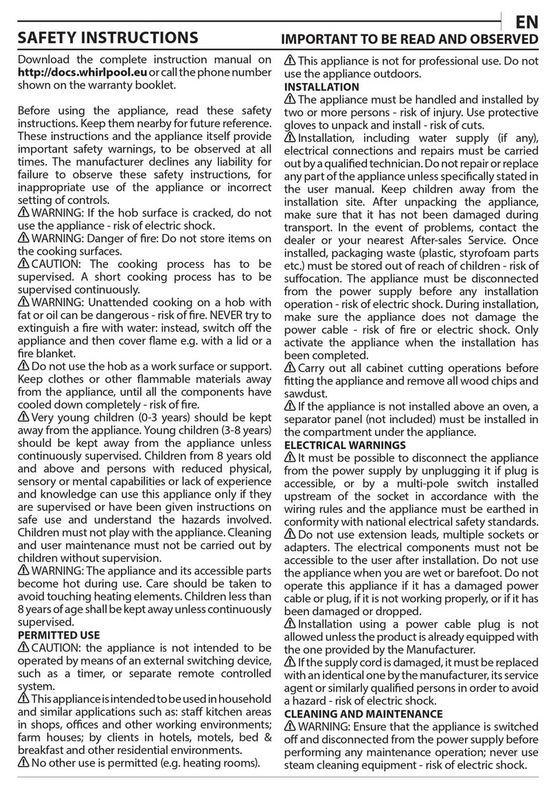 Whirlpool AKM 609 IX User manual