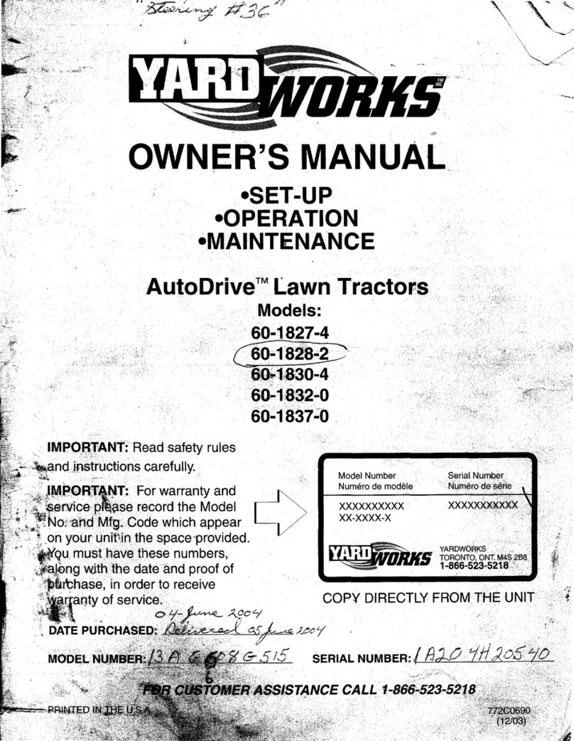 Yard Works AutoDrive 60-1827-4 User manual