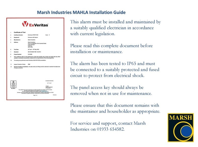 Marsh MAHLA installation guide