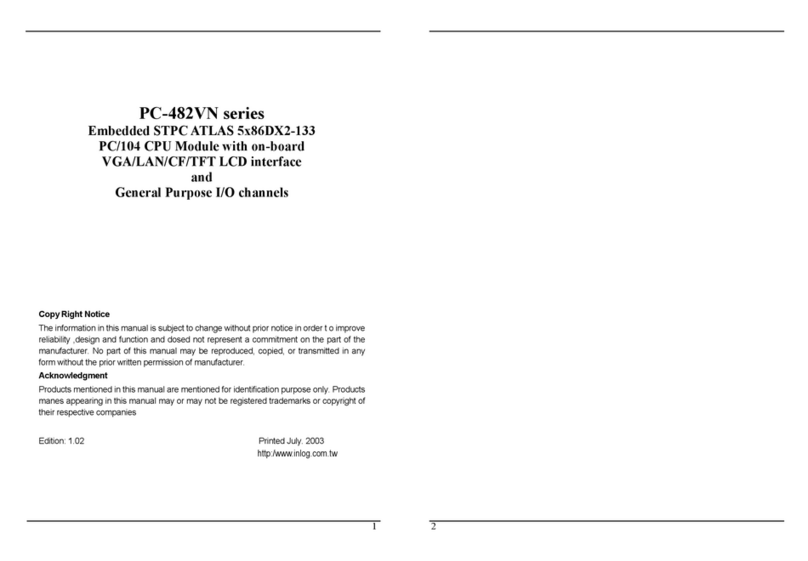 Inlog PC-482VN Series manual