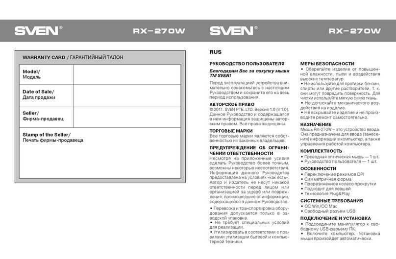 Sven RX-270W user manual