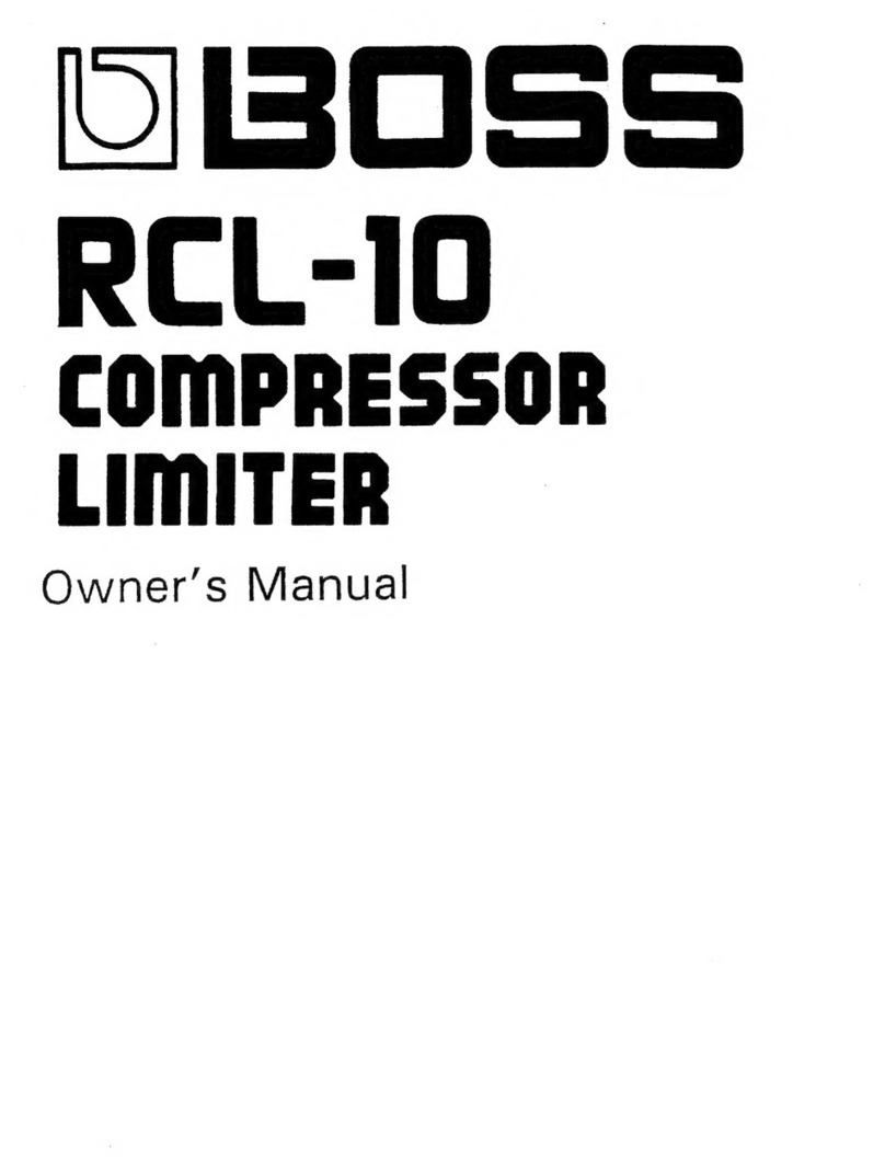 BOSSCO RCL-10 owner's manual