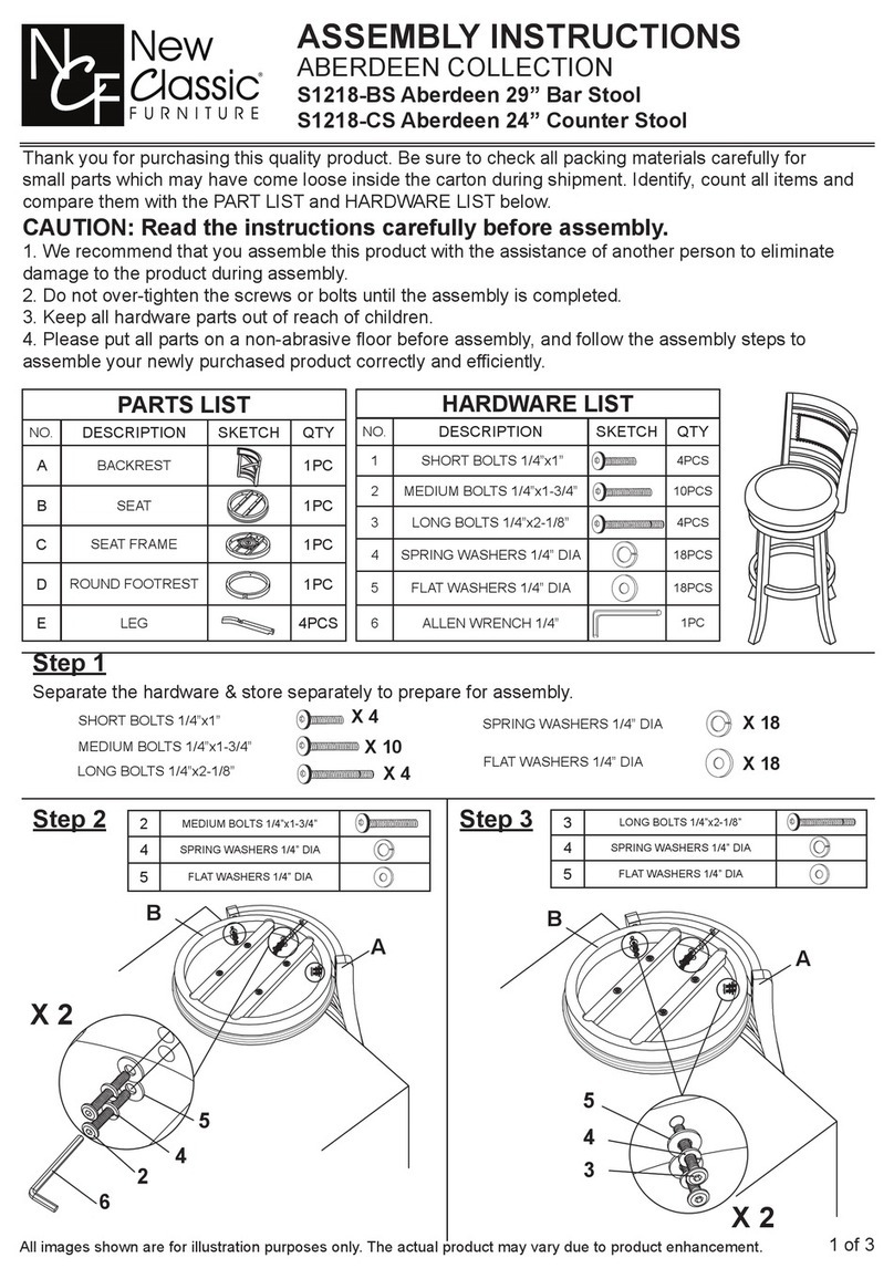 New Classic Furniture ABERDEEN S1218-BS Assembly instructions