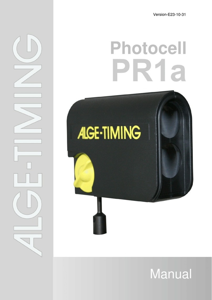 ALGE-Timing Photocell PR1a User manual ALGE-Timing Photocell PR1a User manual
