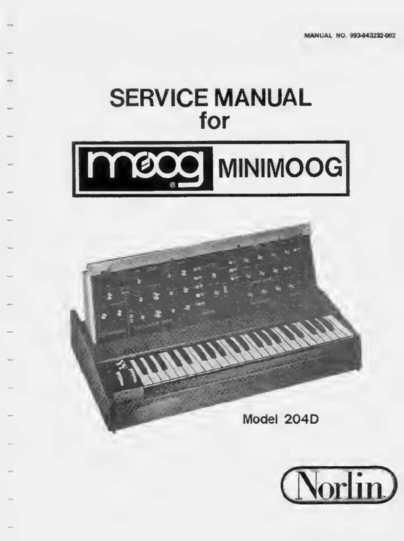 Moog Norlin 204D User manual