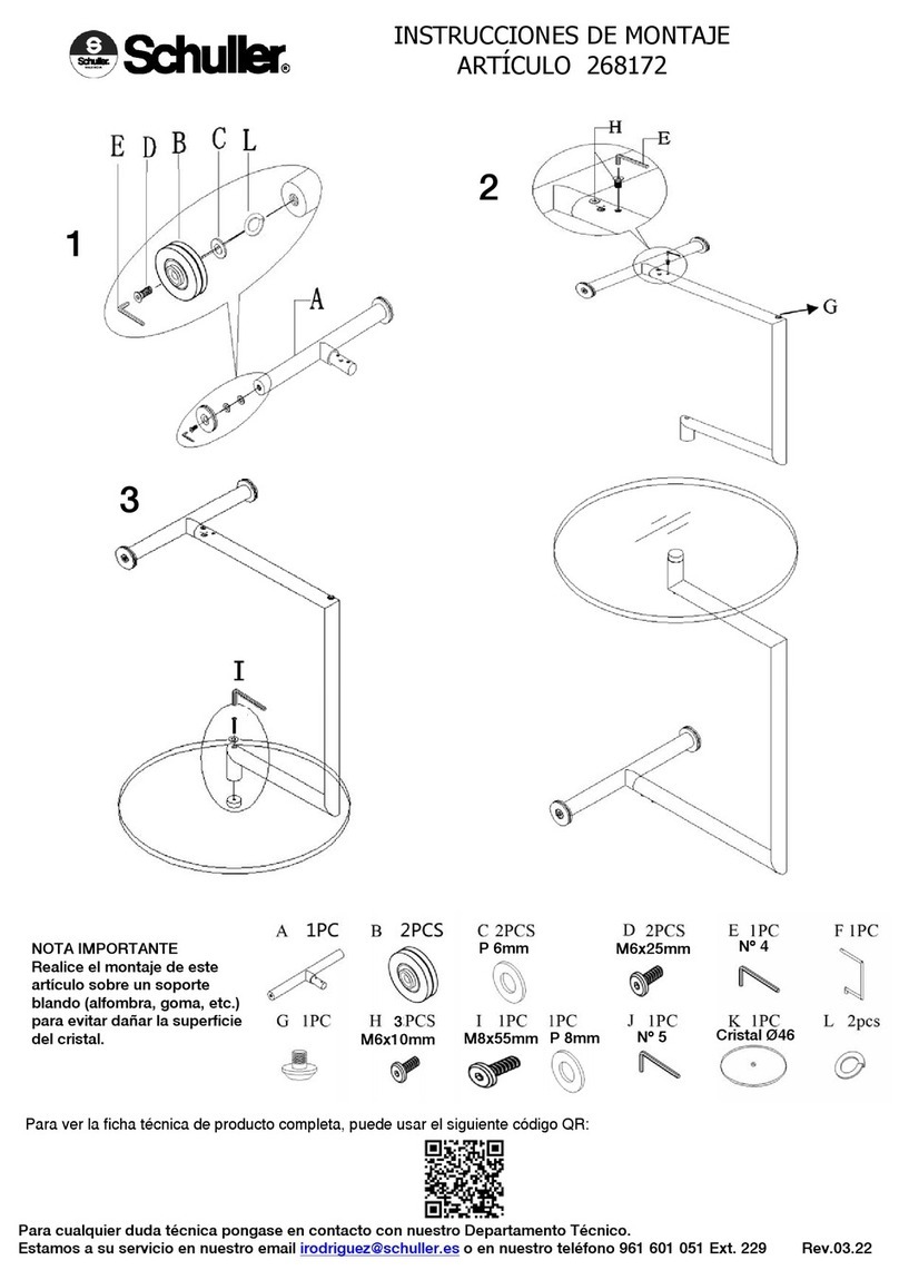 Schuller Rodes 268172 Assembling instructions
