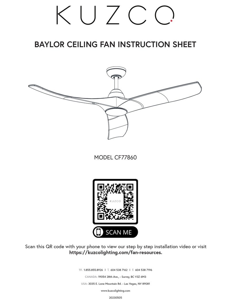 kuzco lighting BAYLOR CF77860 instruction sheet
