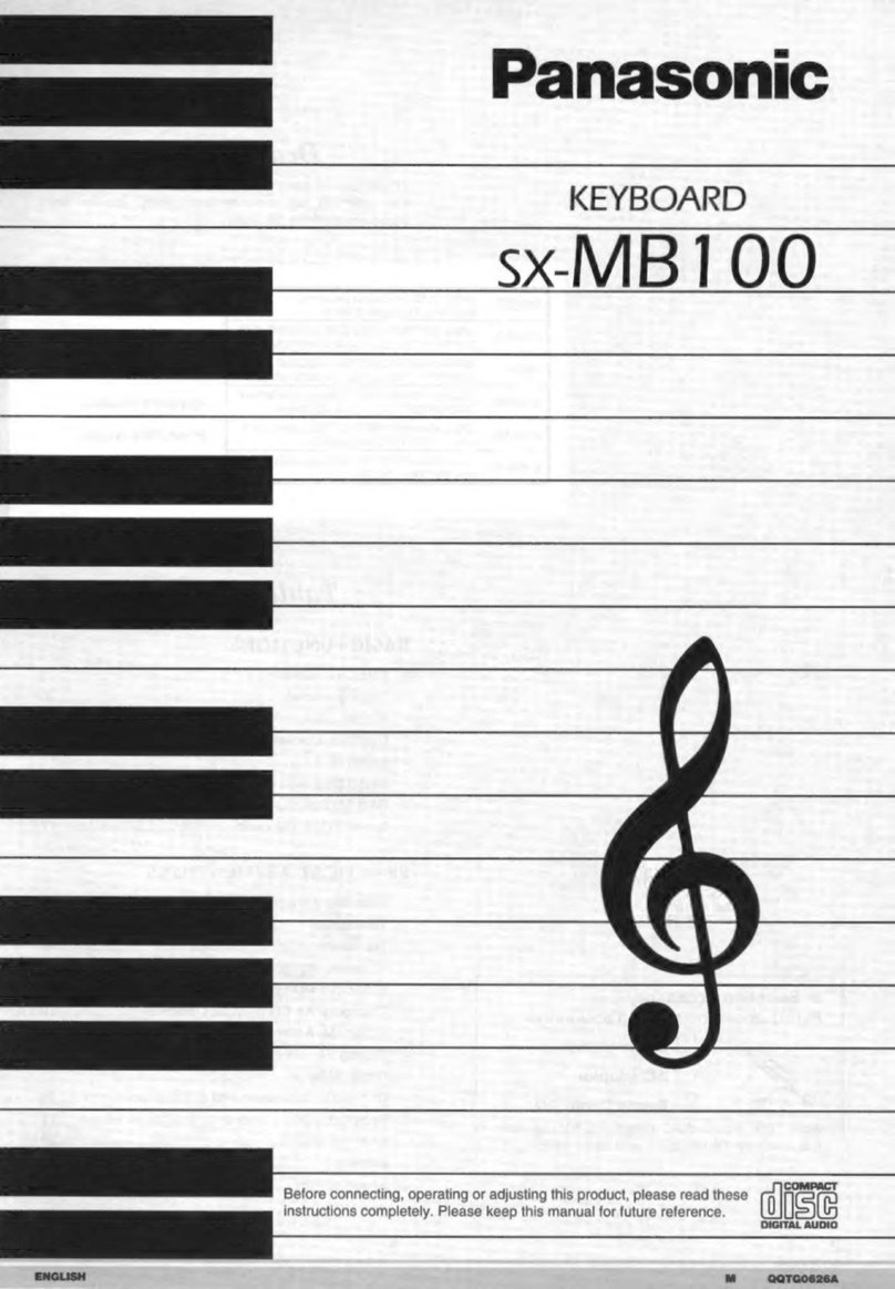 Panasonic SXMB100 - KEYBOARD W/CD & RADI User manual