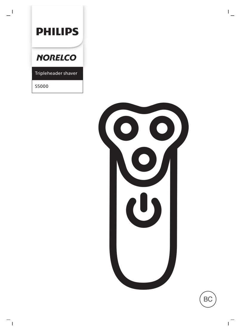 Philips NORELCO S5000 User manual Philips NORELCO S5000 User manual