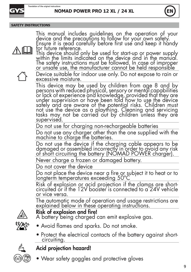 GYS NOMAD POWER PRO 12XL User manual GYS NOMAD POWER PRO 12XL User manual