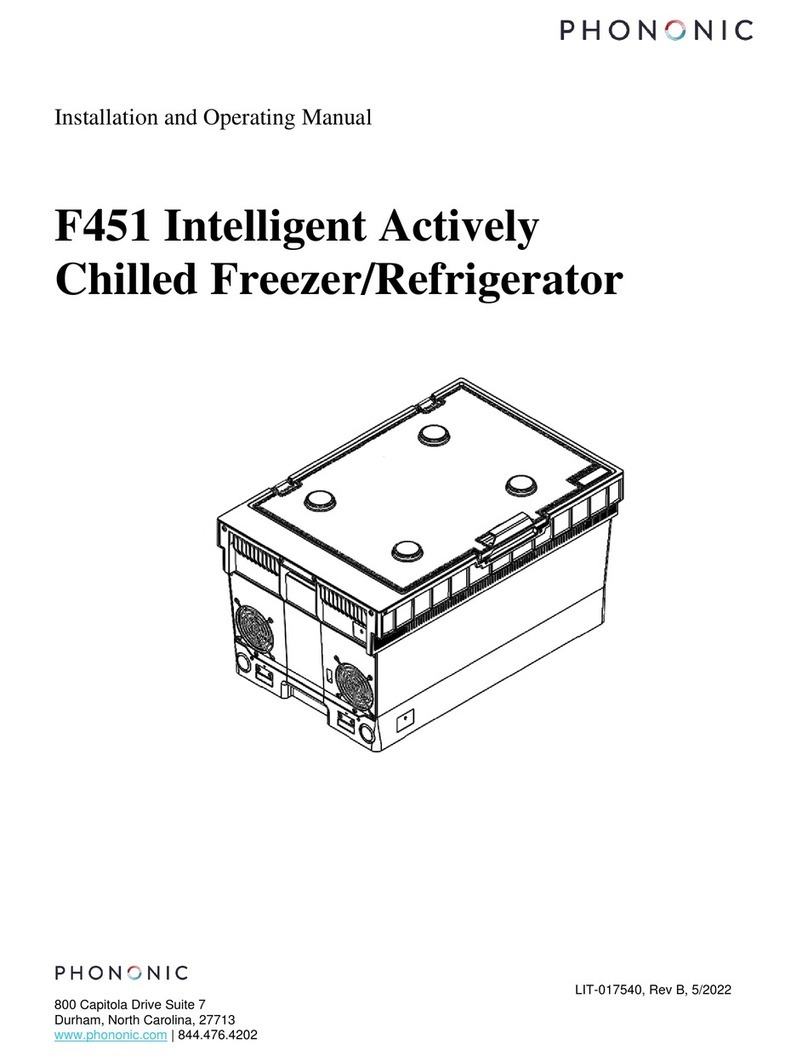 Phononic F451 Installation and operating manual