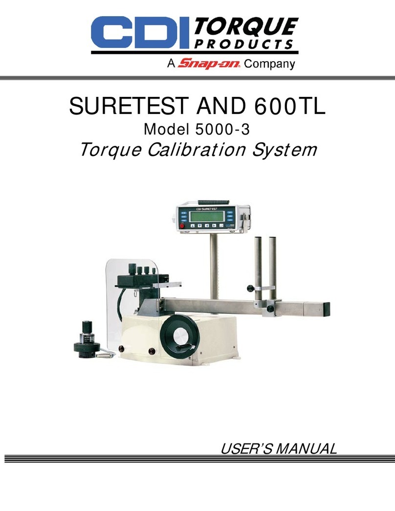 CDI TORQUE SURETEST user manual