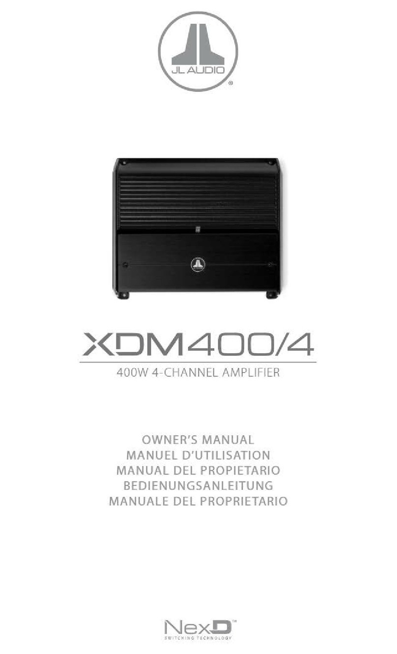 JL Audio XDM400/4 owner's manual